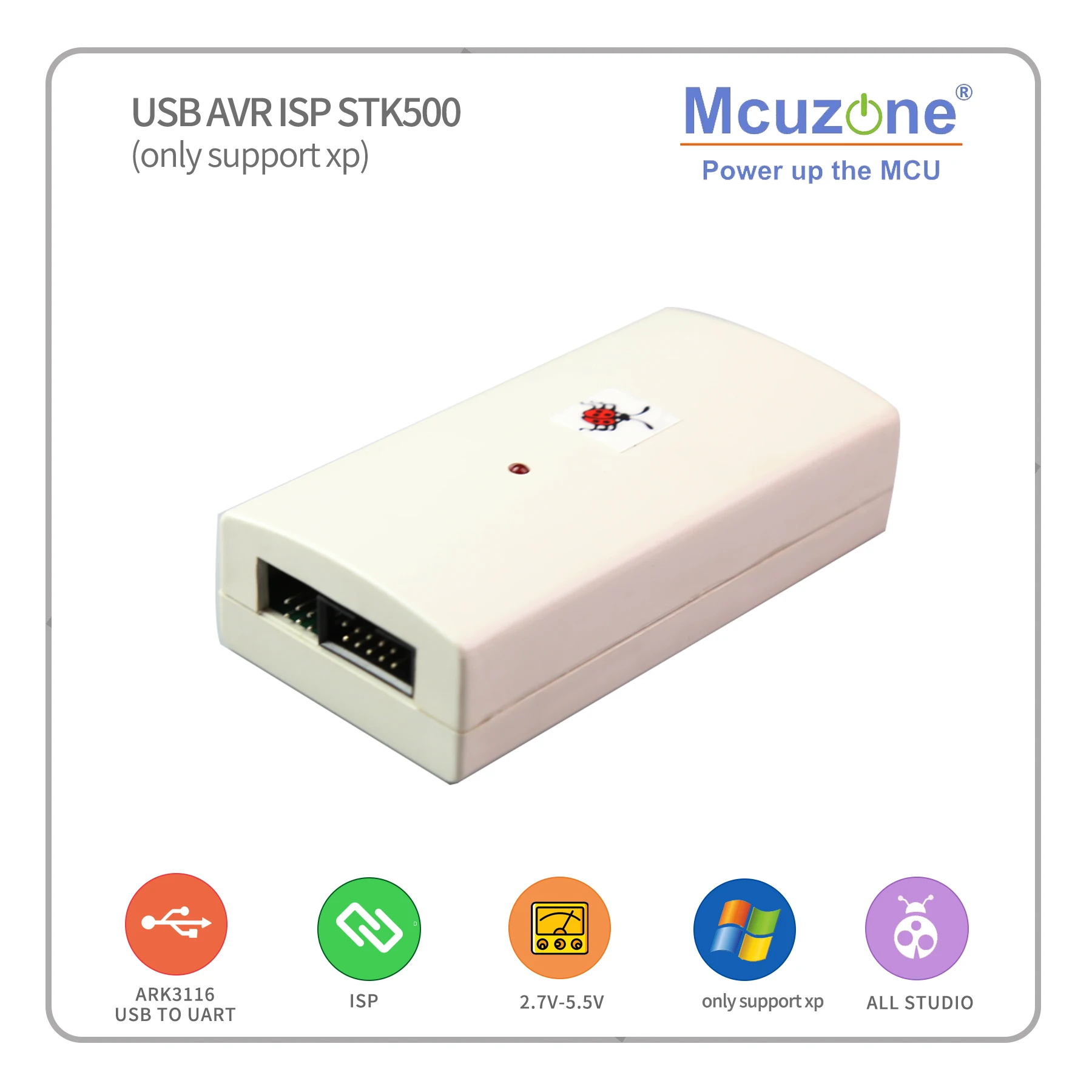Авиапочтой Китая! USB AVR ISP STK500 ISP(только поддержка xp) ARK3116 USB UART