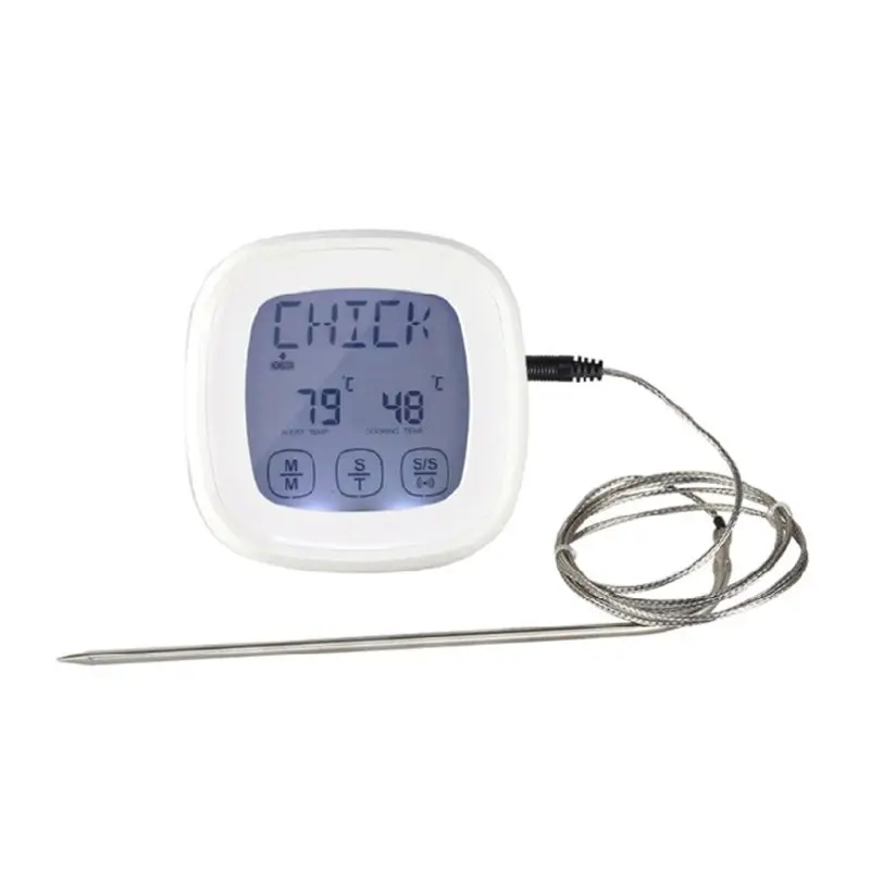 

Kitchen Food Thermometer 8 Cooking Modes 5 Tastes Timer for Grill Oven Food High Quality and Brand New