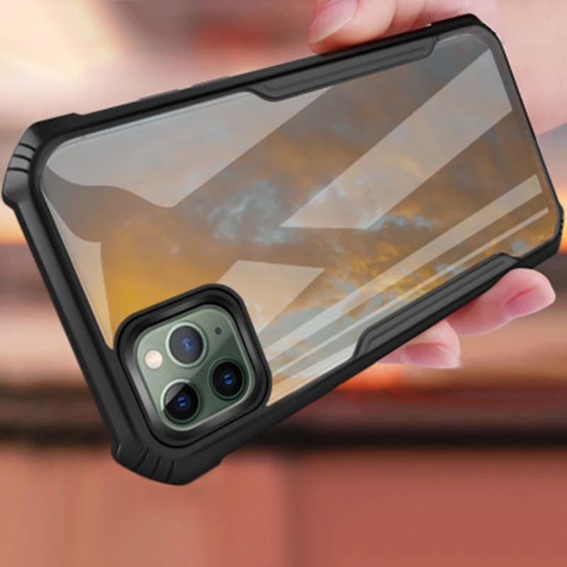 Противоударный чехол-бампер для iPhone 11 Pro Max Xs XR 6 6s 7 8 Plus se2 SE 2020 | Мобильные телефоны