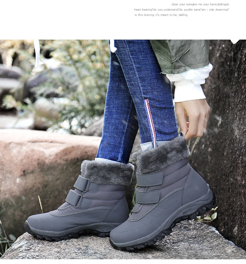 PUPUDA/зимние сапоги; женские утепленные зимние новые спортивные туфли; модная трендовая повседневная женская обувь; большие размеры 8,5; Водонепроницаемая Уличная обувь