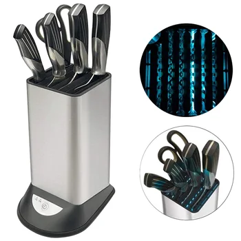 

8 Slots Disinfection Cutter Holder Storage Universal Stainless Steel Cutter Rack WWO66