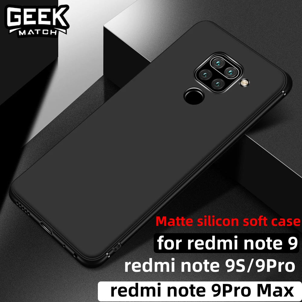 matte case for redmi note 9 case redmi note 9pro cover anti-knock ultra thin soft back silicon slim redmi note 9s tpu sell coque