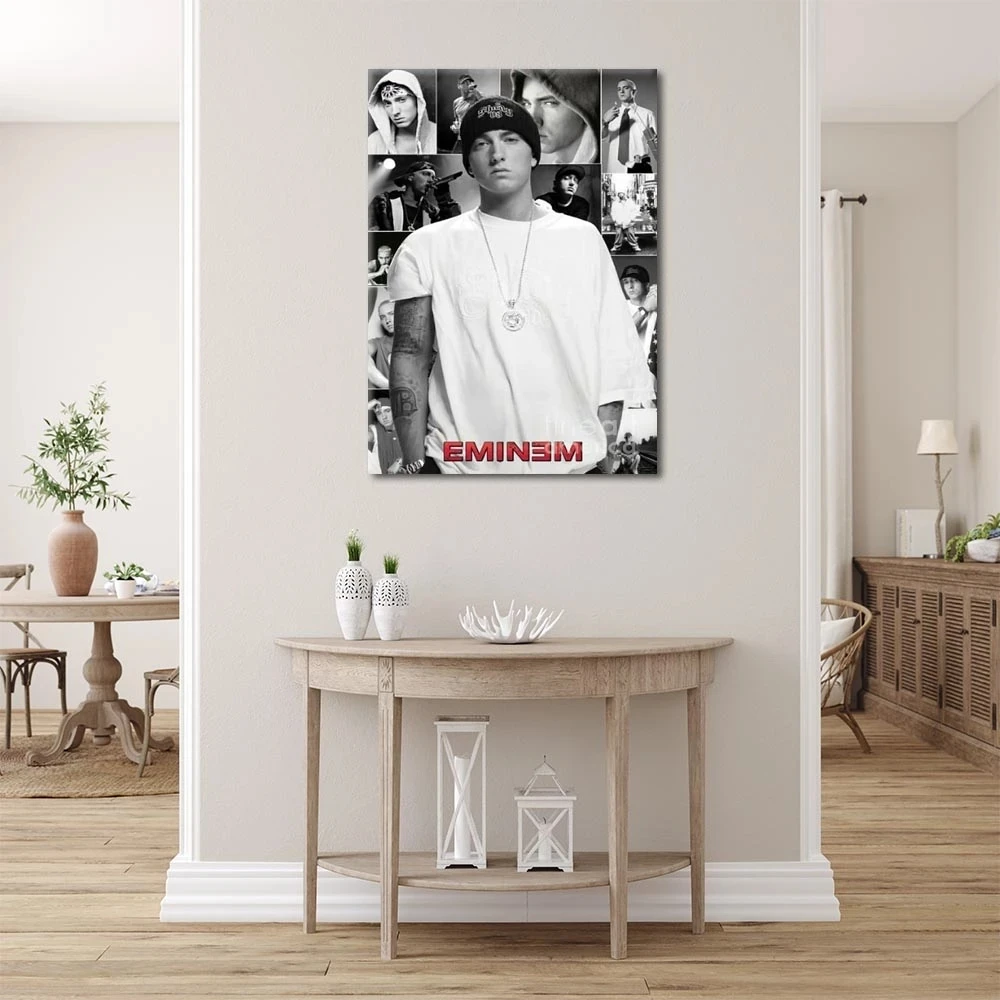 Canvas Pictures EMINEM In His Youth By Jemmy Grey Home Decoration Modern Paintings Wall Art Prints Poster Modular Living Room