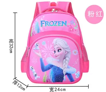 

Disney Frozen Elsa School bag for girls new 3D cartoon breathable kindergarten school backpack