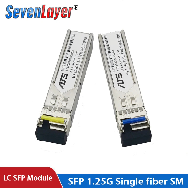 Одноволоконный оптический трансивер LC SFP 1 ГБ гигабитный волоконный