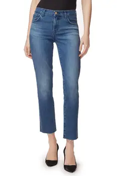 

Women's Ankle Length Jeans Trousers High Waist Denim Pants with Pockets 2020 New