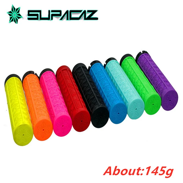 Supacaz MTB велосипедные ручки для руля, набор внедорожных силиконовых односторонних Анти-занос, удар, поглощающий замок, 9 цветов