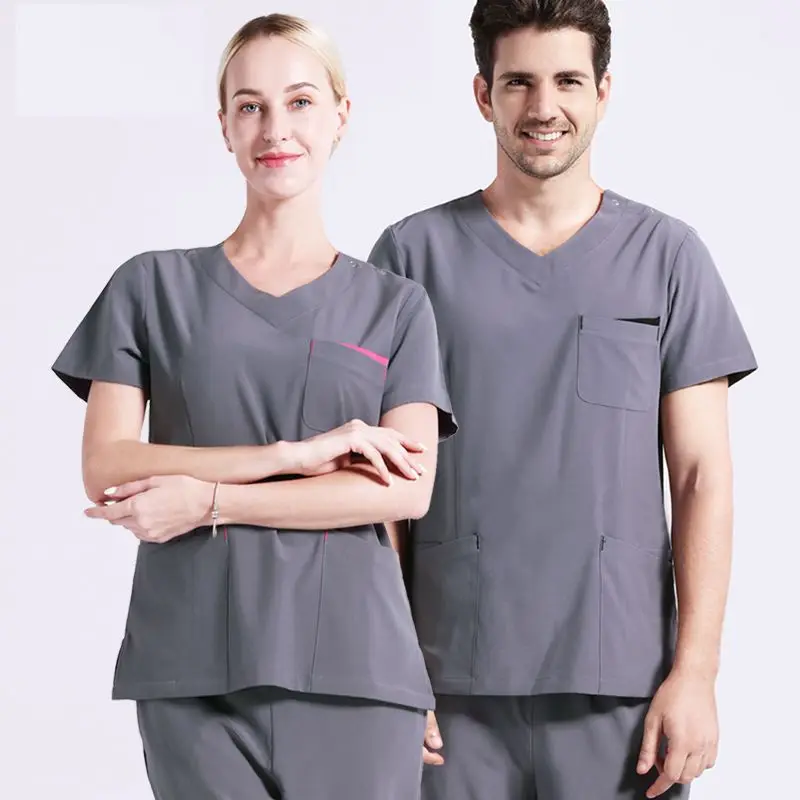 

New Women Medical Uniforms Doctor Spring/Summer Short Sleeved Scrub Sets Nurse Uniform Beauty Salon Work Clothes Breathable