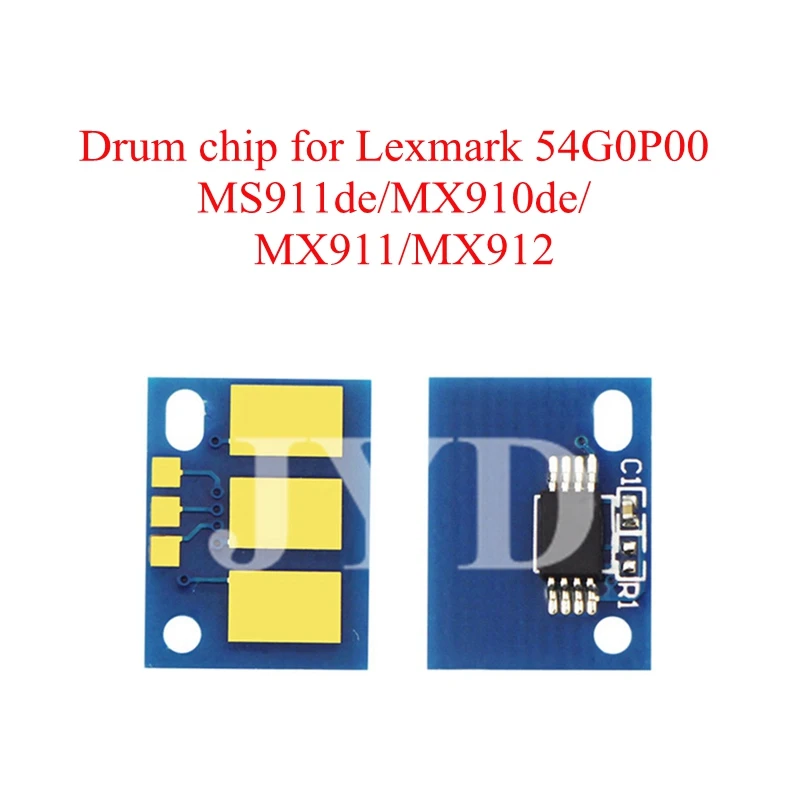 3x совместимый 54G0P00 MS911 MX910 Фотобарабан чип для Lexmark MS911de MX910de MX911 MX912 Перезагрузка чипа картриджа 125K