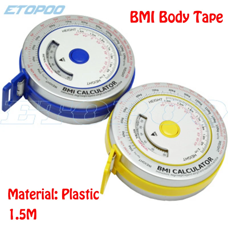 0-150cm Aluminum BMI measure tape BMI body tape calculator body mass Diet Weight Loss Tape tape measure,measuring tape