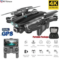 AY Tesco – Drone S167 5G GPS RC Quadcopter avec caméra 4K WIFI FPV pliable, hors Point de vol geste Photos vidéo jouet hélicoptère 