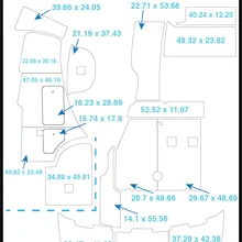 2005 Chaparral 310 плавающий шаг и коврик для кокпита лодка EVA Тиковый настил 1/" 6 мм