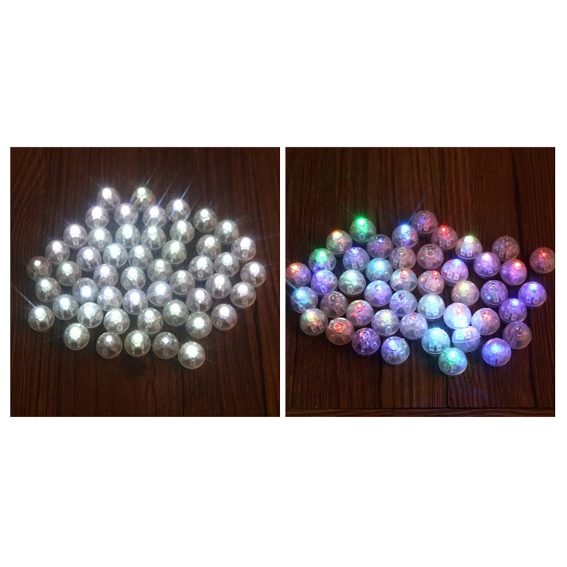 

20Pcs Mini Round Ball Led Balloon RGB Lights Valentine's Day Flash Lamps for Lantern Christmas Halloween Wedding Party Decoratio