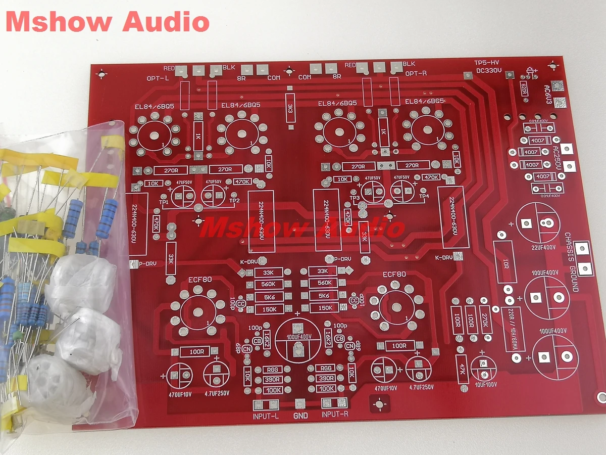HIFI EL84 стерео-трубка усилитель аудио N-PP Push-pull усилитель голые качества PCB и мешок резистора