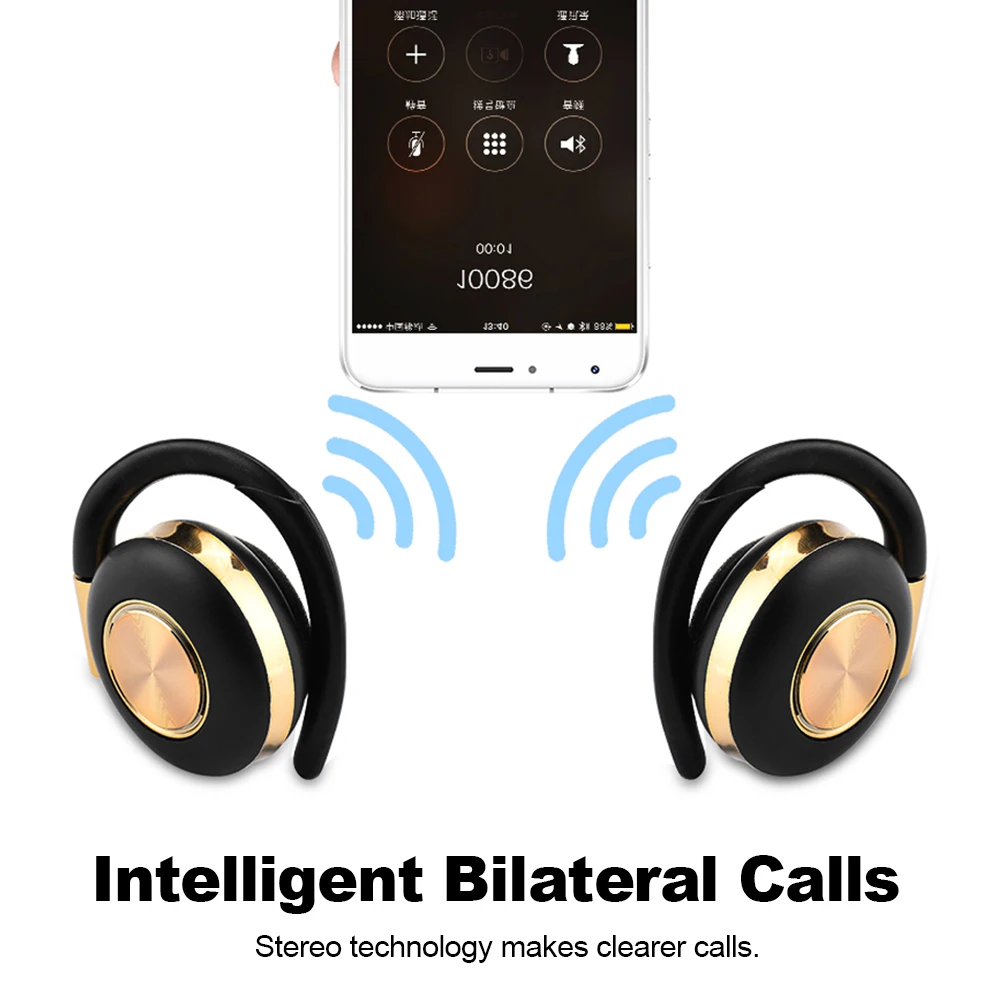 V5 Bluetooth 5,0 наушники настоящие Беспроводные спортивные музыкальные наушники IPX4 влагоустойчивые наушники бас HiFi Звук с наушниками двойной микрофон