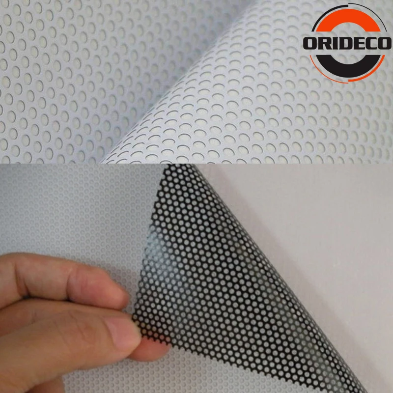 White Perforated Mesh Film One Way Vision Film 4