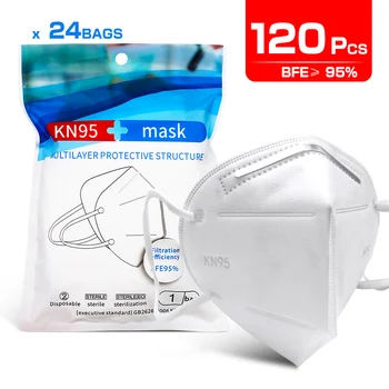 

120PCS Fast shiping Mask Face Masks Safety 95% Filtration for Dust Particulate Pollution Protective Mouth Mask