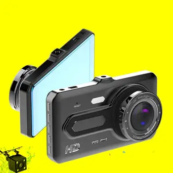 

1080p Reverse Image IPS Screen 4-Inch Dual Lens Tachograph Driving Recorder Motion Detection Night G-Sensor