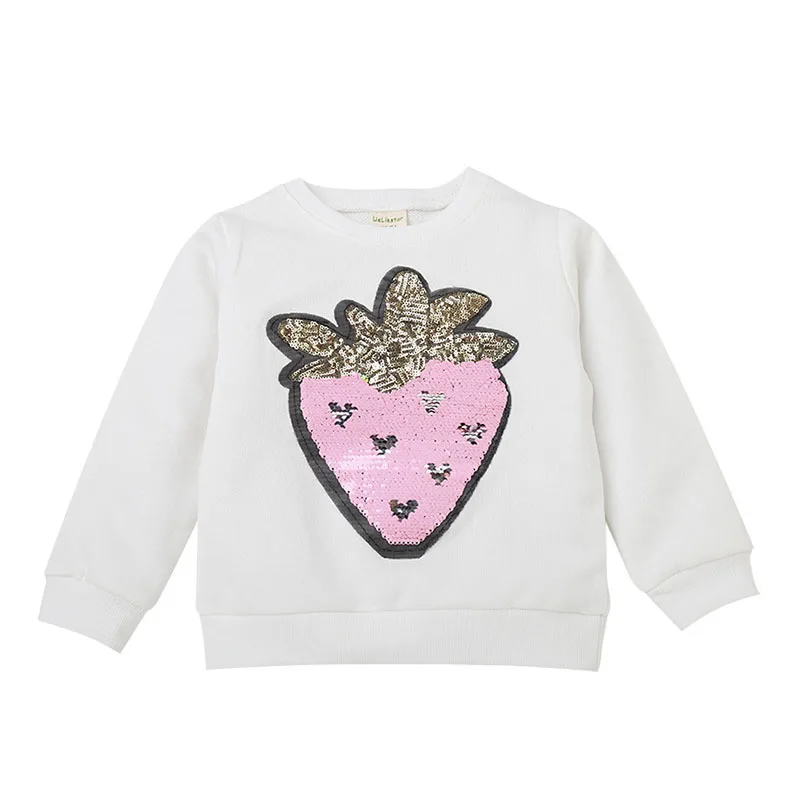 Autumn Spring Children's Sweater Sequins Cartoon Children Clothing New 3-8 Years Old Cotton Leisure Outerwear Sweaterss