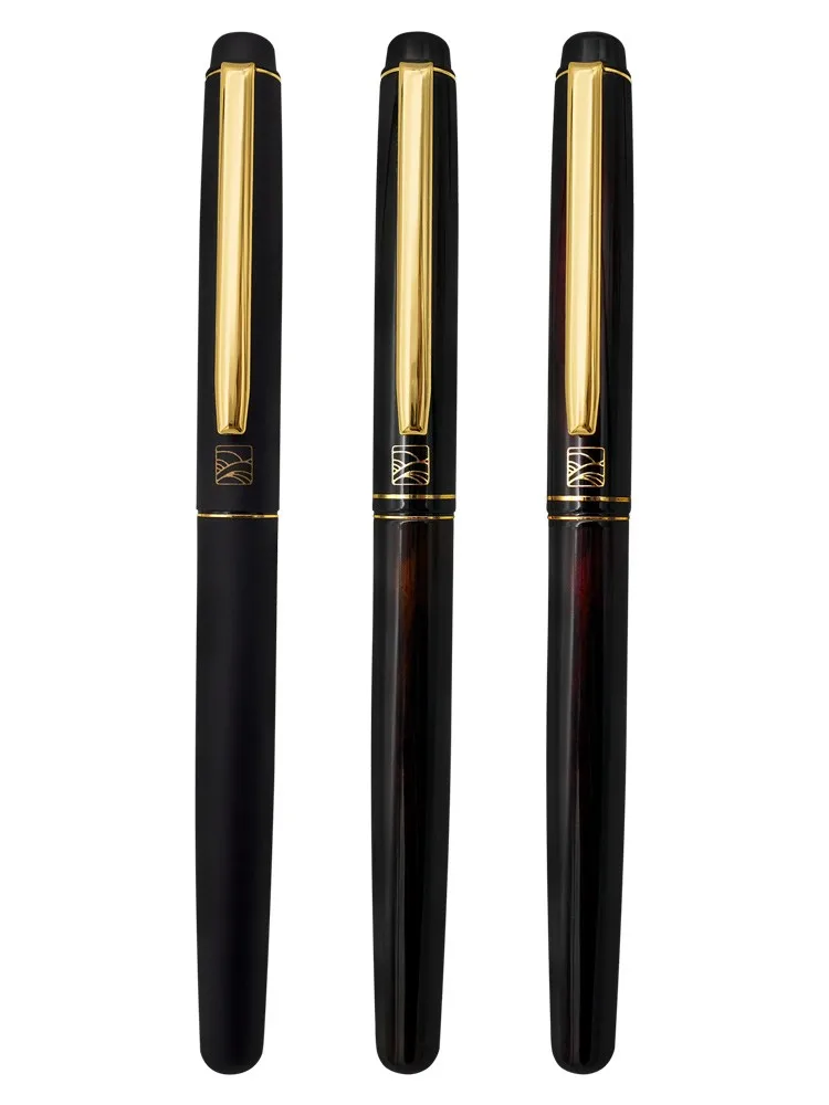 Japanese Wu ZHUCHUN wolf hairy pen inking device fountain pen calligraphy wooden box gift practice calligraphy copy classics bla