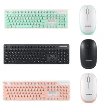 Высококачественный панк робот Механическая Беспроводная клавиатура мышь комбо с USB Приемником для настольного компьютера, ПК, ноутбука PC gamer z0827