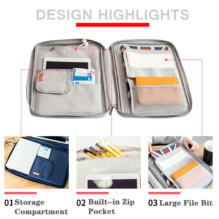 impermeável oxford pano organizado tote para notebooks