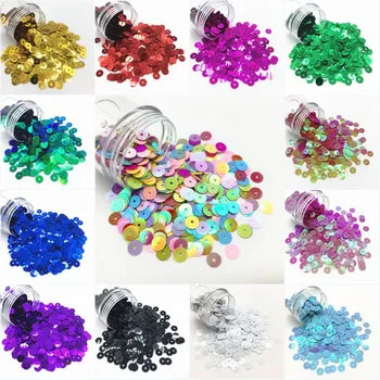 

800pcs 6mm Loose Round Sequins PVC Sequins Paillettes Crafts for Sewing Decoration DIY Women Clothes Accessories Lentejuelas