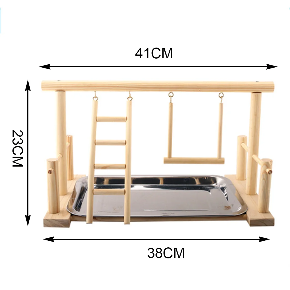 Деревянный игровой стенд Pet рамка птица станция попугаи игровая площадка Тренажерный зал тренировочный стенд с подносом