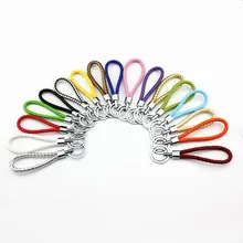 Мужское женское кольцо для ключей для пары плетеная кожаная веревка Shuanghuan автомобильный брелок маленькие подарки можно напечатать логотип