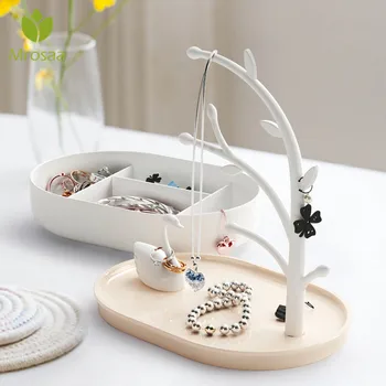 

Jewelry Box Makeup Organizer Tree Shaped Creative Cosmetic Storage Box Earrings Ring Lipstick Rack Necklace Display Organizer