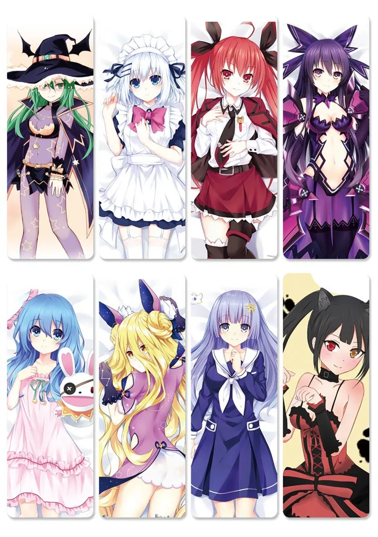 10 sets/lot Anime DATE A LIVE bookmarks for books Itsuka Shido Yatogami Tohka PVC Book mark Office School Accessories Gift