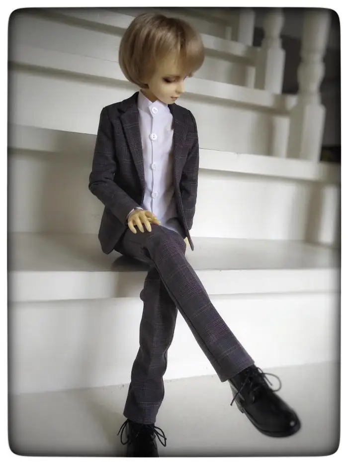 1/4 1/3 масштаб BJD одежда костюм пальто+ рубашка+ брюки набор для BJD куклы аксессуары ID72 HID, без куклы, обувь, парик и другие A0811