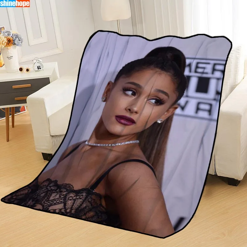 Blanket 10 Custom Ariana Grande Blankets for beds throw blanket soft blanket summer blanket anime blanket travel blanket Big Size 145X200cm - Цвет: Blanket 10