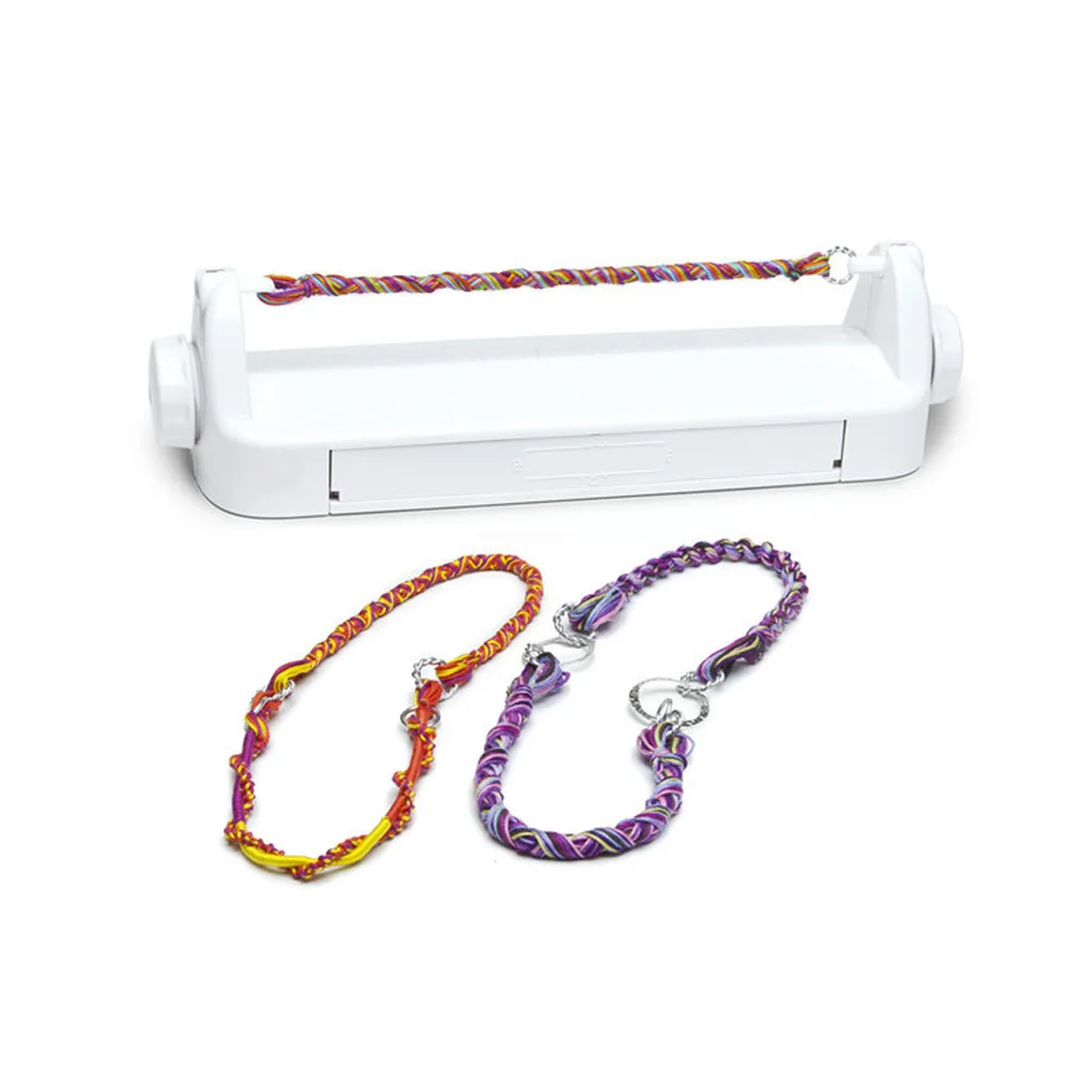Beste Draad Weven Kit Craft Spinning Loom ABS Kids Gift Vriendschap Kettingen Wit Armband Maker