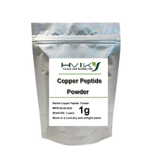 Pó do peptide de cobre melhora a elasticidade da pele e retarda o envelhecimento ghk-cu glycyl-l-histidyl-l-lisina