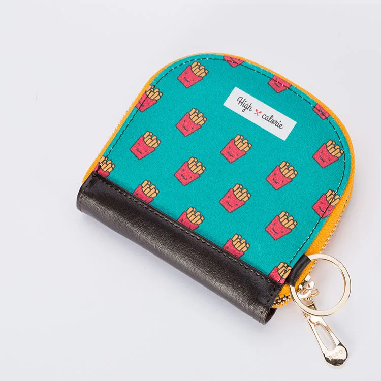 

New Style Printed Zipper PU Leather Purse Girl'S Wallet Portable Cartoon Cute Students Wallet