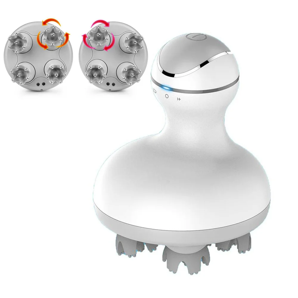 

3D Smart Head Massager USB Rechargeable Scalp Body Deep Massage Device Anti-Cellulite Pain Fatigue Relief Massager Waterproof