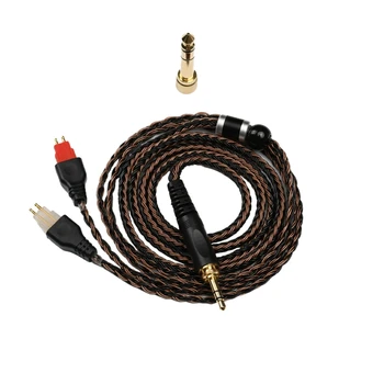 

16 Strands of Single Crystal Copper Silver Plated Wire Headset Upgrade Line HD60 to 6.3DIY o Cable