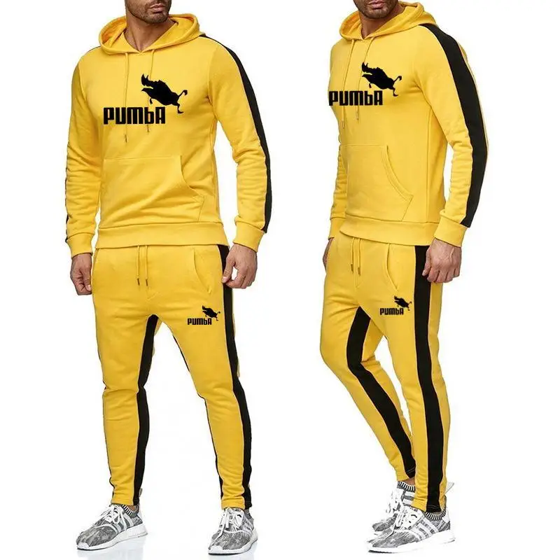 

Ensemble automne dcontract pour homme, 2020 + pantalon, survtement 2 pices, ample, Hip Hop Street,collection sweat capuche