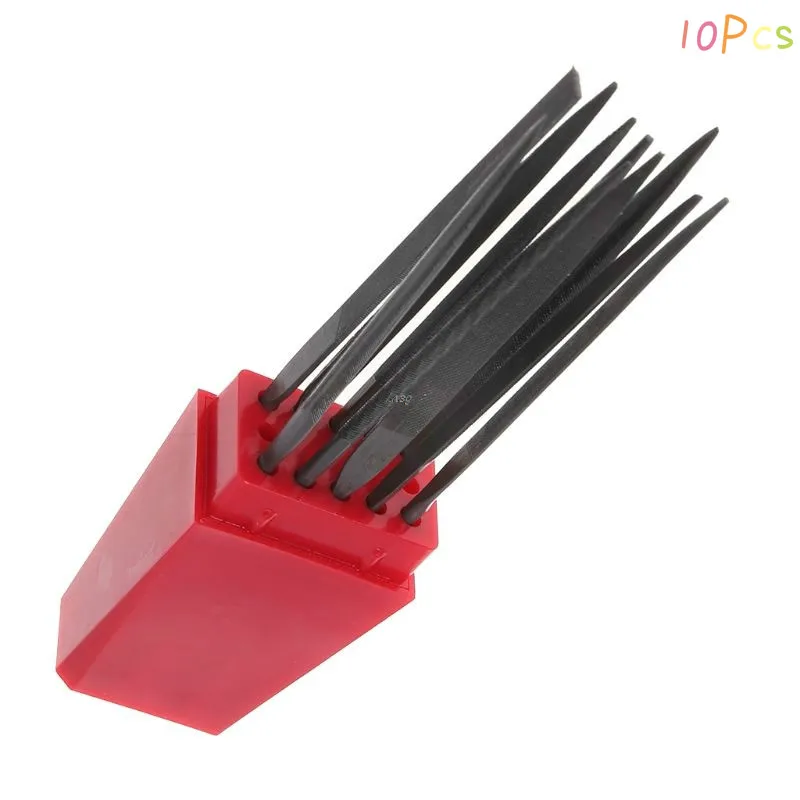 10PCS Small Needle Files Set 140mm Alloy Jewelry Tools Beading Hobby Crafts 300 fine-150MM 3