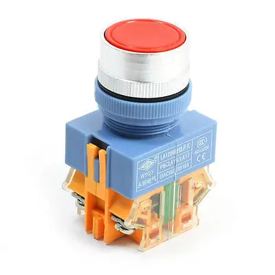 

AC 660V 10A DPST Momentary Red Round Cap Emergency Stop Pushbutton Switch