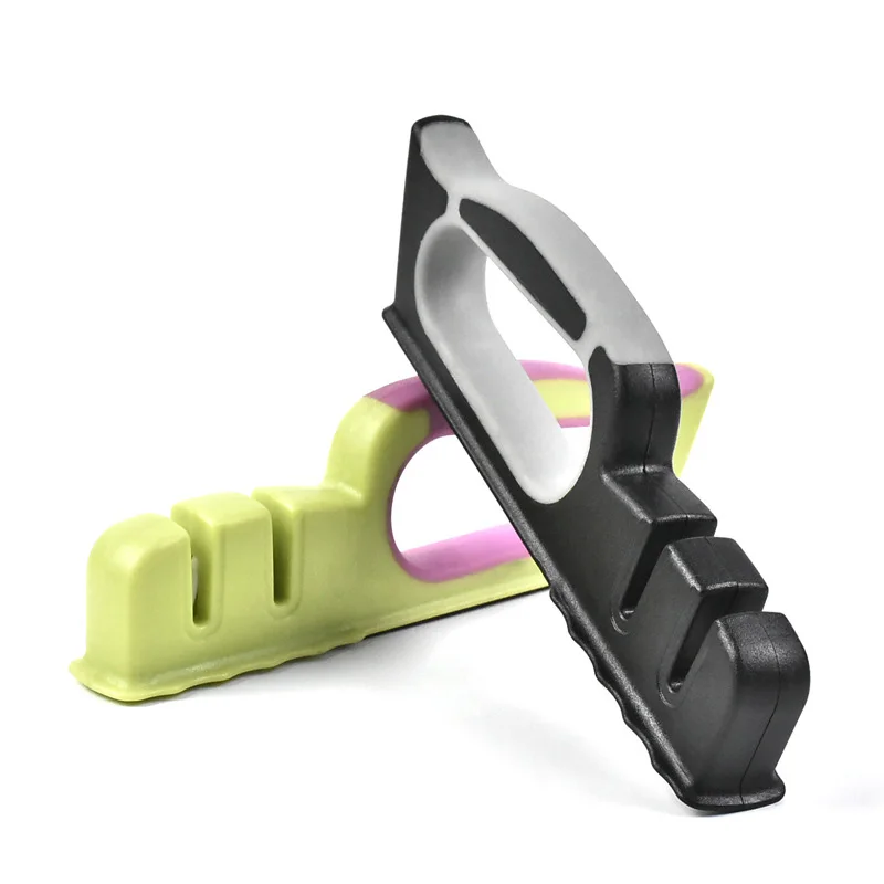 Knife Sharpener 2 Stages Professional Kitchen Sharpening Stone Grinder Knives Whetstone Tungsten Diamond Ceramic Tool | Дом и сад