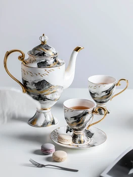 

Xinchen coffee cup set small luxury elegant family living room bone china cup afternoon tea set