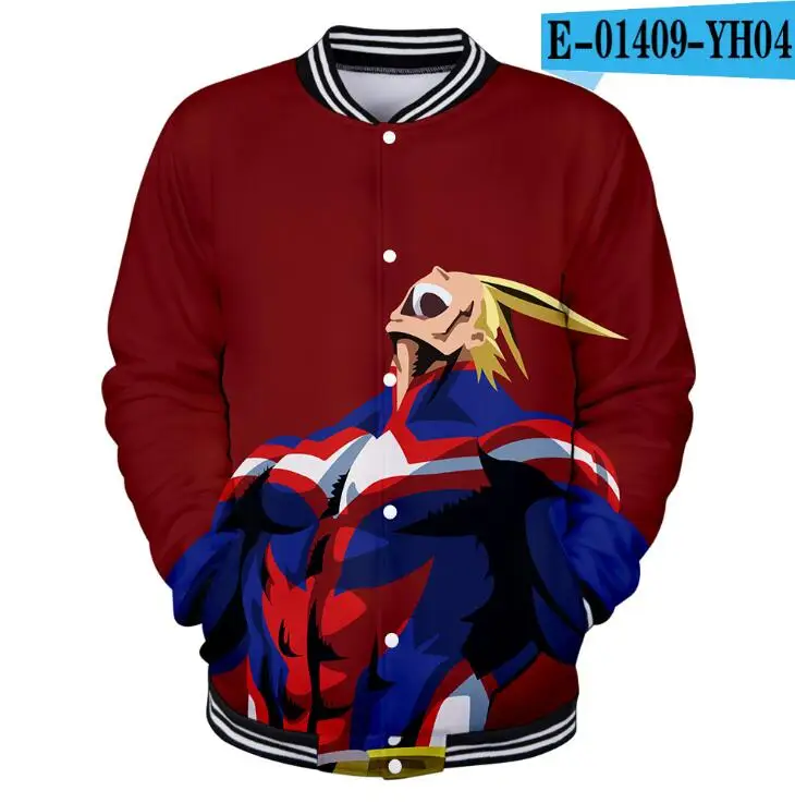 Бейсбольная куртка My Hero Academy, мужская куртка-бомбер, Boku No Hero Academy, костюм для косплея, Himiko Toga, бейсбольная форма, верхняя одежда - Цвет: 015