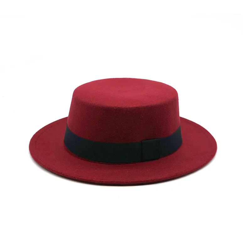 6 Осень-зима, имитация шерсти, для женщин, мужчин, дам, Fedoras, топ, джаз, шляпа, Европейский, американский стиль, круглые шапки, котелок, шапки, Feminino Gorra - Цвет: 6