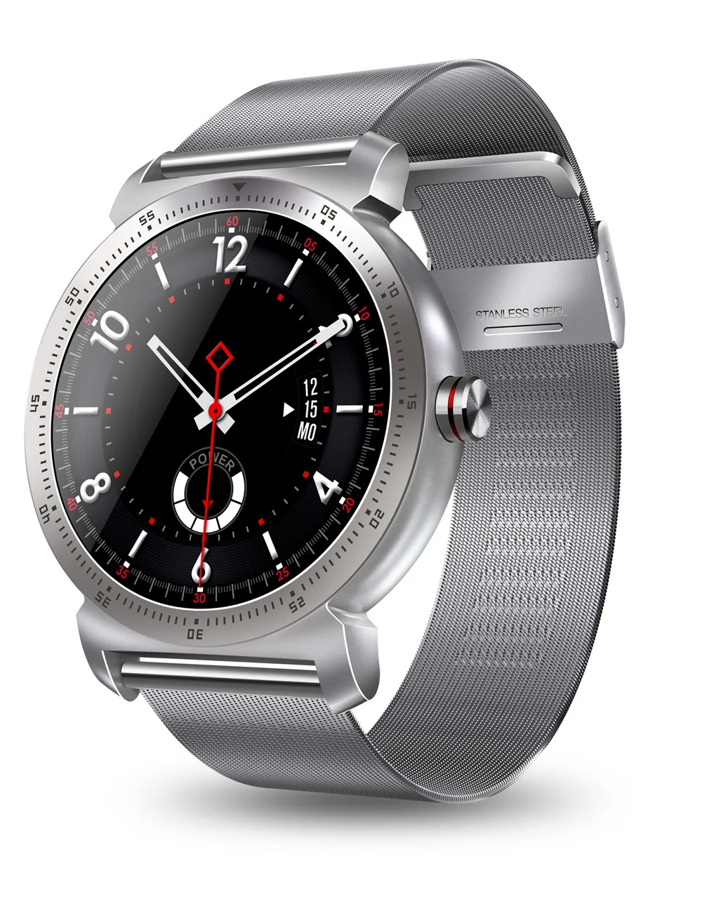 silver K88H Plus часы с будильником HD умные часы с монитором сердечного ритма шагомер фитнес-трекер мужские умные часы подключение для Android Iphone iOS - Цвет: silver