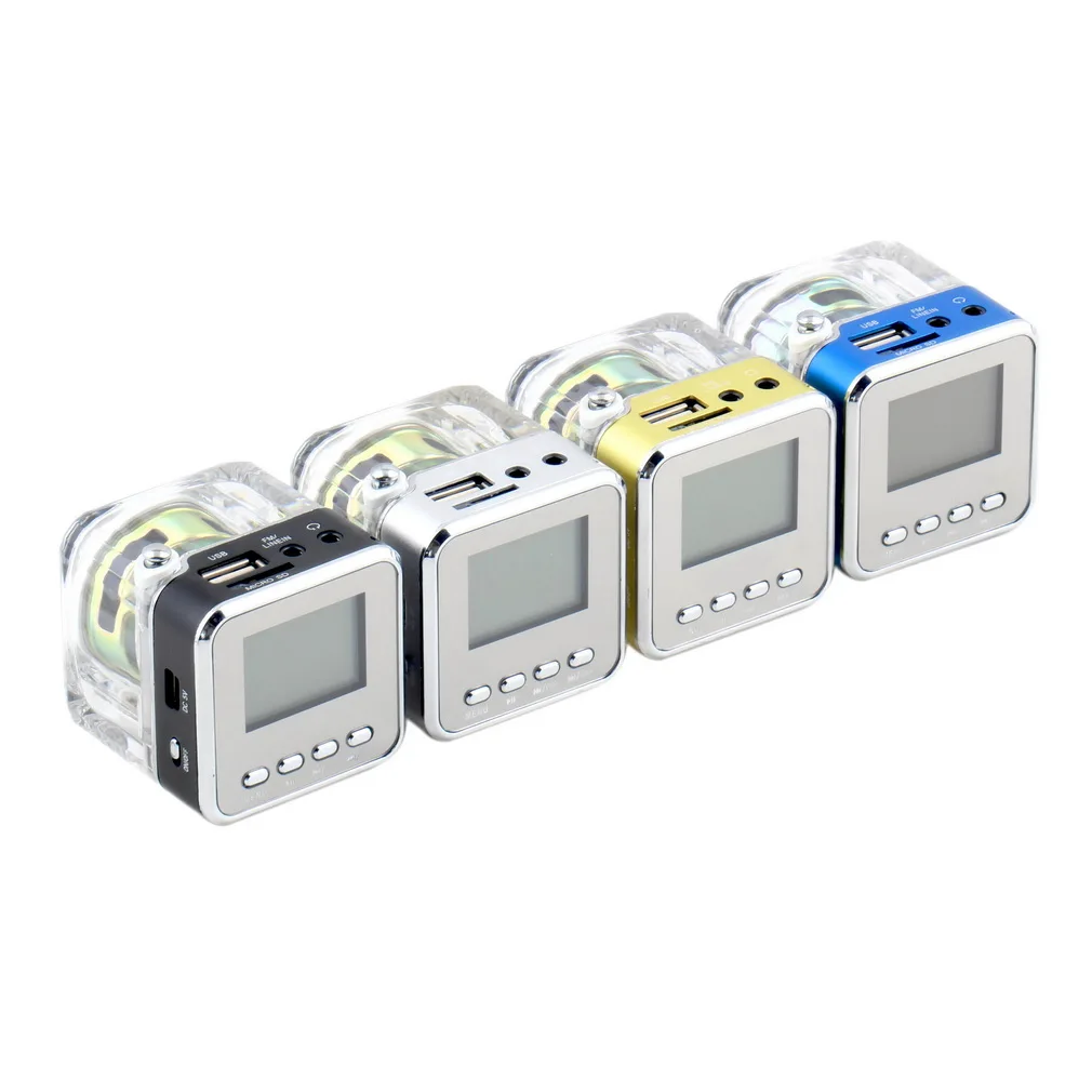 Мини-динамик lcd HiFi Музыка MP3/4 плеер Micro SD/TF USB диск FM радио