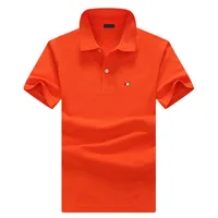 Polos à manches courtes pour Homme, S-5XL 100% coton, de haute qualité, décontracté, marque, broderie, mode, revers, été 6