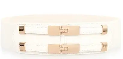 Beige H3301 простой модный ремень женский корейский эластичный широкий уплотнитель женский универсальный металлический пряжка ретро Повседневный Пояс аксессуары - Цвет: Beige