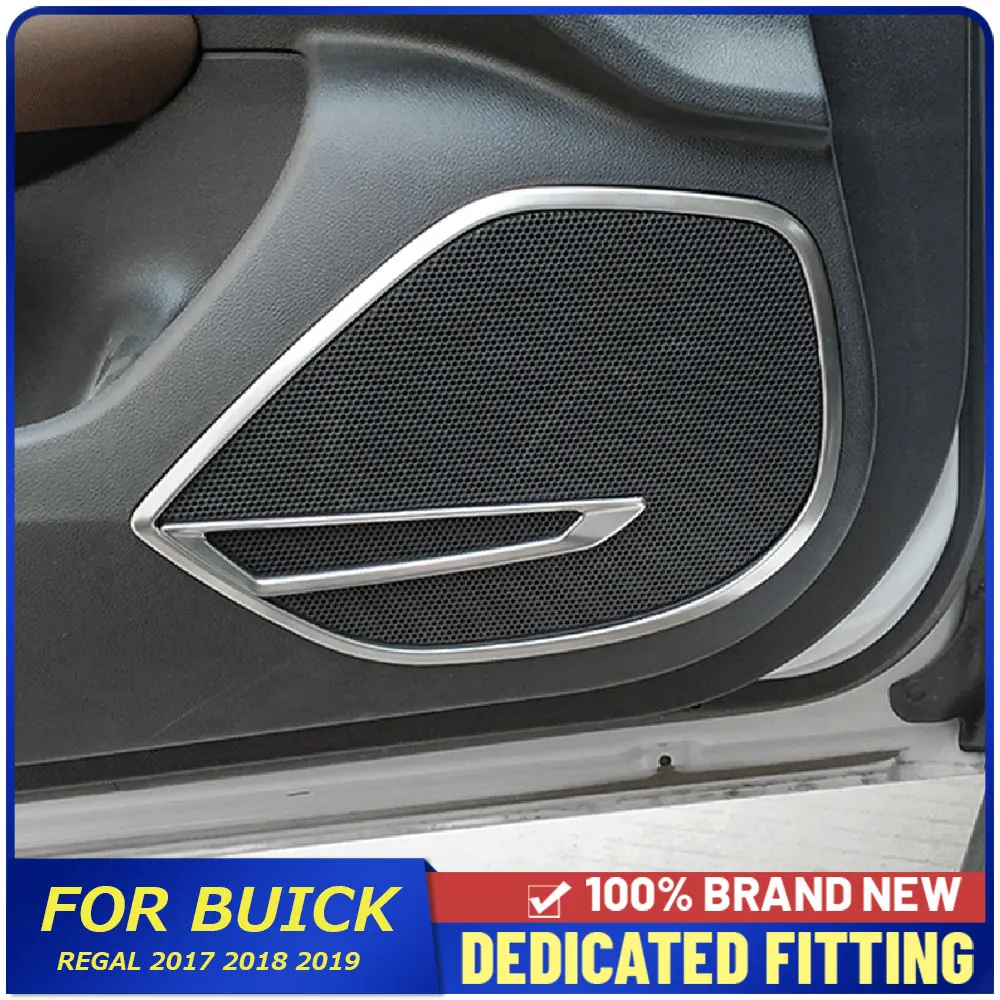 

Подходит для Buick Regal 2017 2018 2019 нержавеющая сталь автомобильная Боковая дверь Динамик Звуковой сигнал чехол